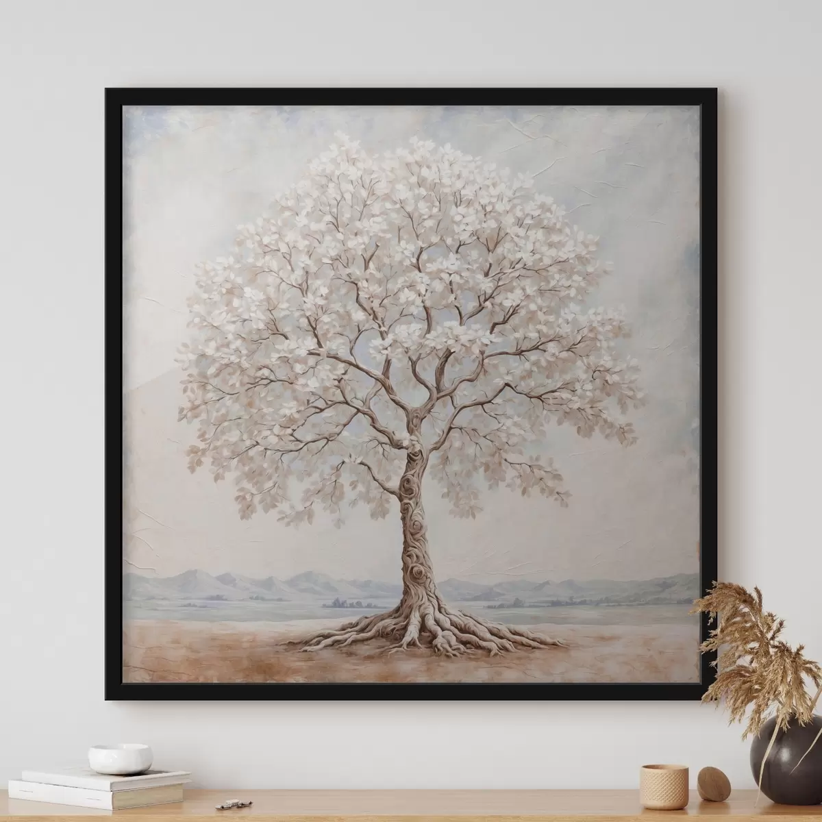 Poster Baum im Cartnia-Stil mit Acrylfarben f42548