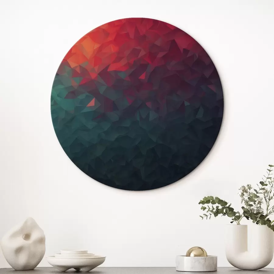 Wandbilder Übergang von Orange zu Blau r42513