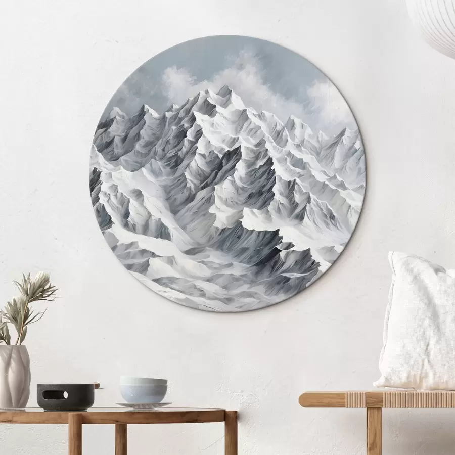 Wandbilder Weiße schneebedeckte Berge r42542