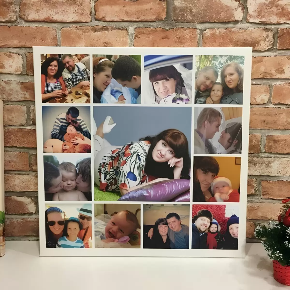 Wandbilder Fotocollage in Form eines Bildes an der Wand s42671