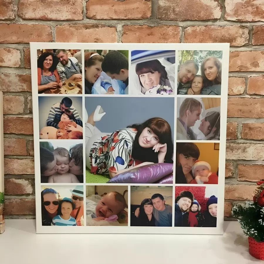 Wandbilder Fotocollage in Form eines Bildes an der Wand s42671