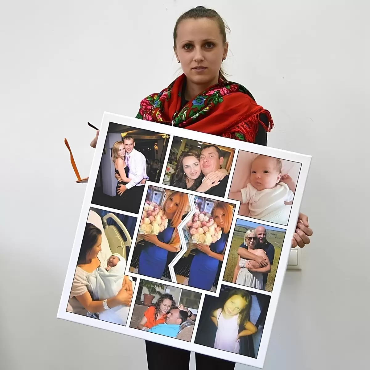 Wandbilder Druck einer Fotocollage als Geschenk s42673