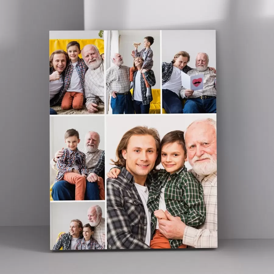 Wandbilder Fotocollage auf Leinwand als Geschenk zum Jahrestag s42683