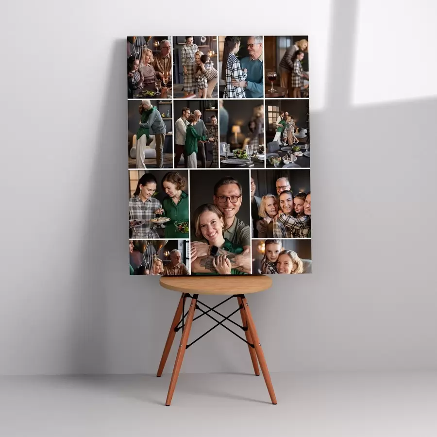 Wandbilder Fotocollage Druck auf Leinwand mit Lieferung s42684