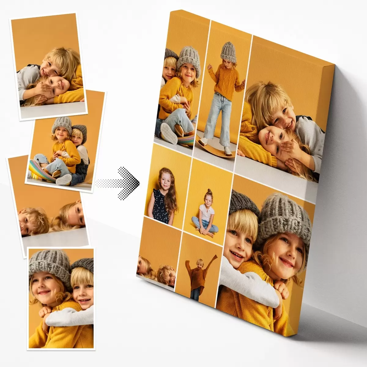 Wandbilder Druck von Fotocollagen auf Bestellung s42699