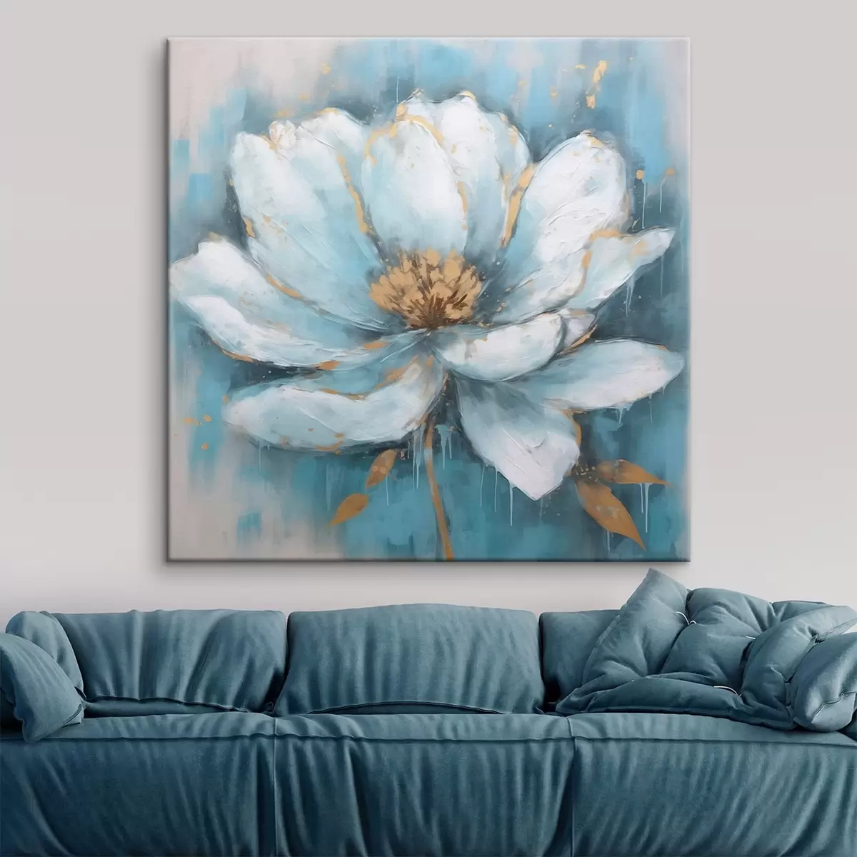 Wandbilder Blaue Blume Trend s42638