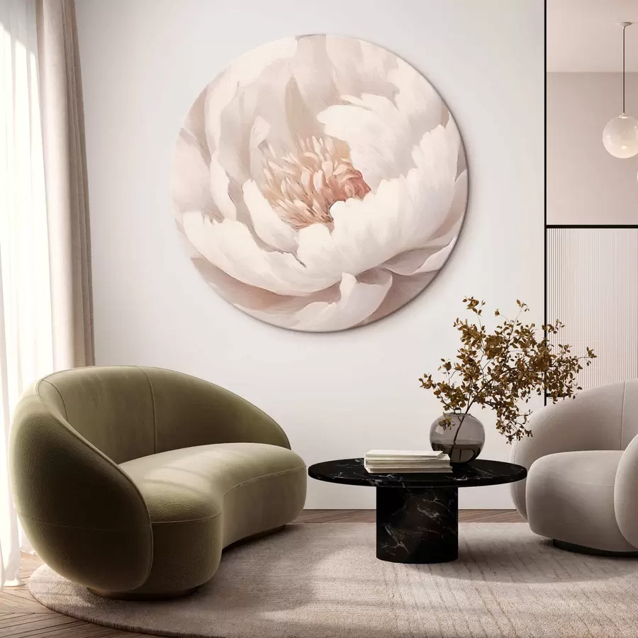 Wandbilder Große weiße Pfingstrose r42637