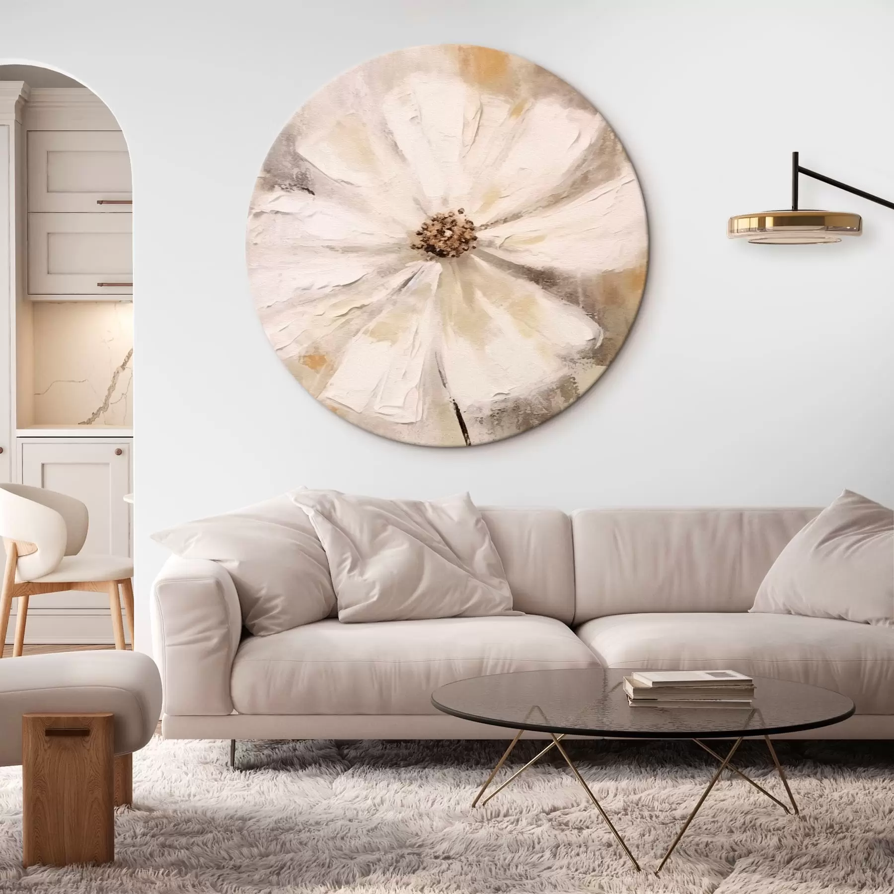 Wandbilder Trend zur weißen Blume r42640