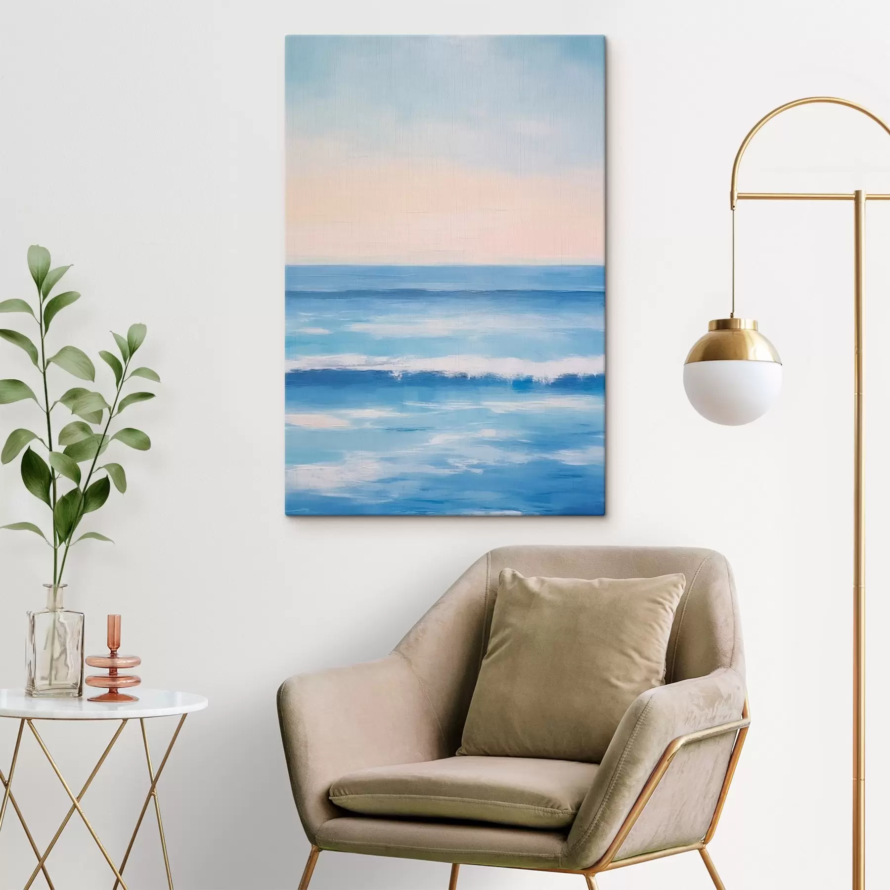 Wandbilder Minimalistische Meereslandschaft s42649