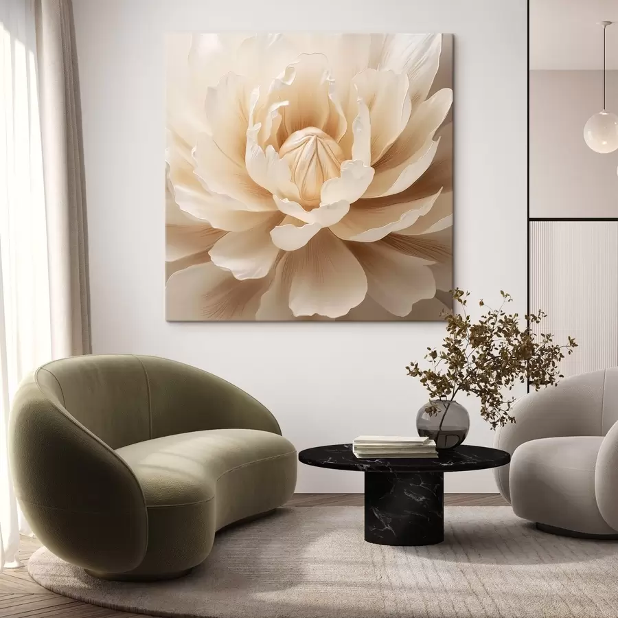 Wandbilder Cremige Blume s42656