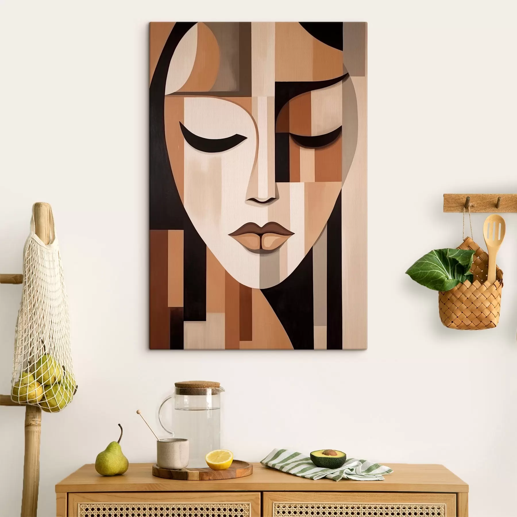 Fototapete Geometrisches Porträt s42657