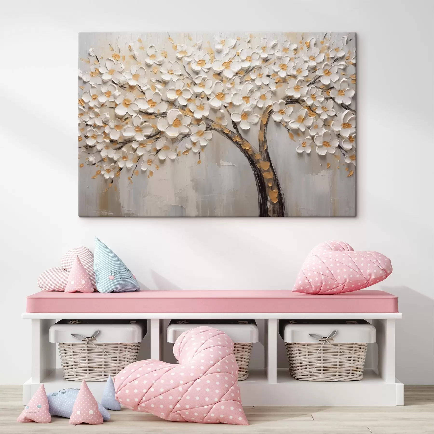 Fototapete Volumetrisches Bild eines blühenden Baumes s42658