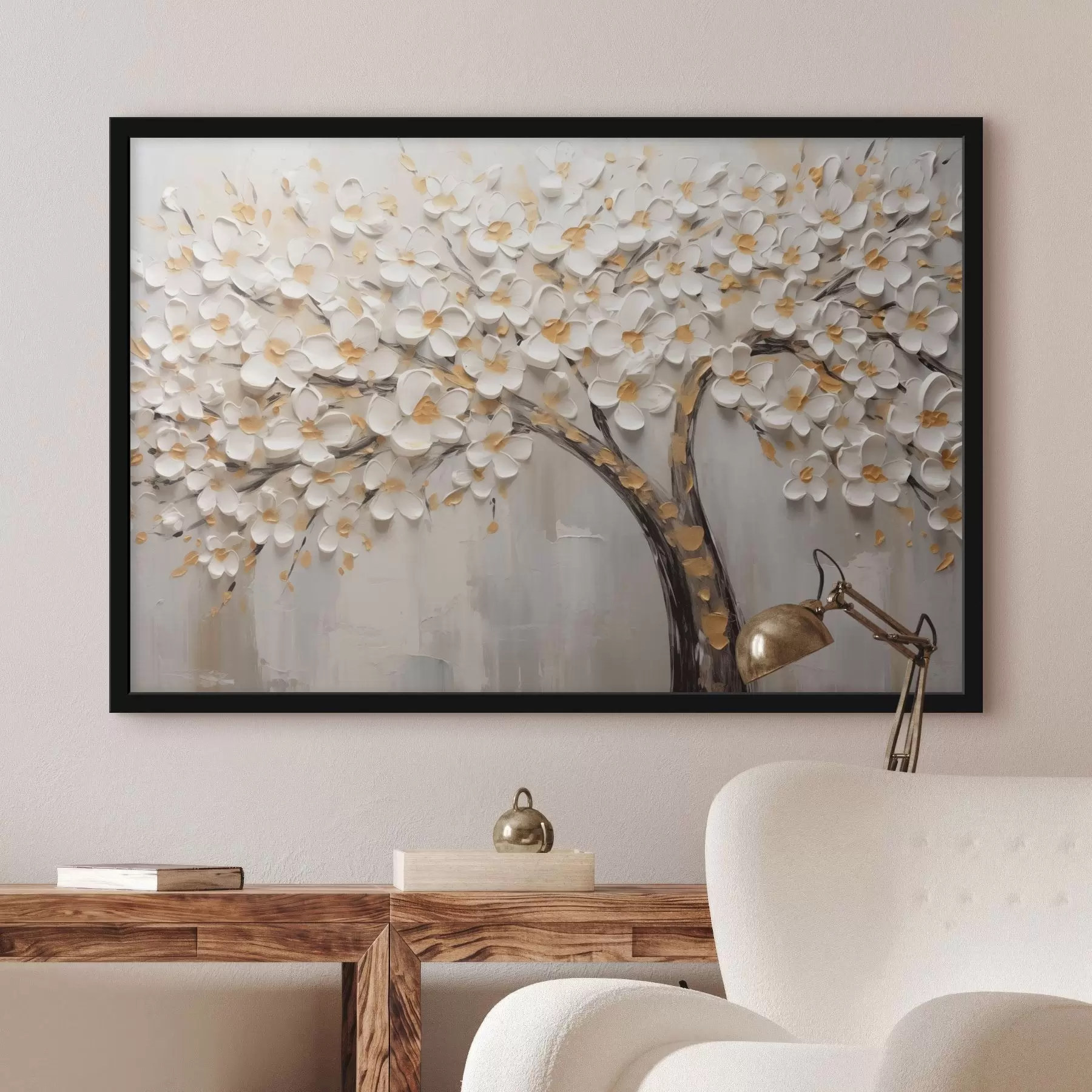 Fototapete Volumetrisches Bild eines blühenden Baumes f42658