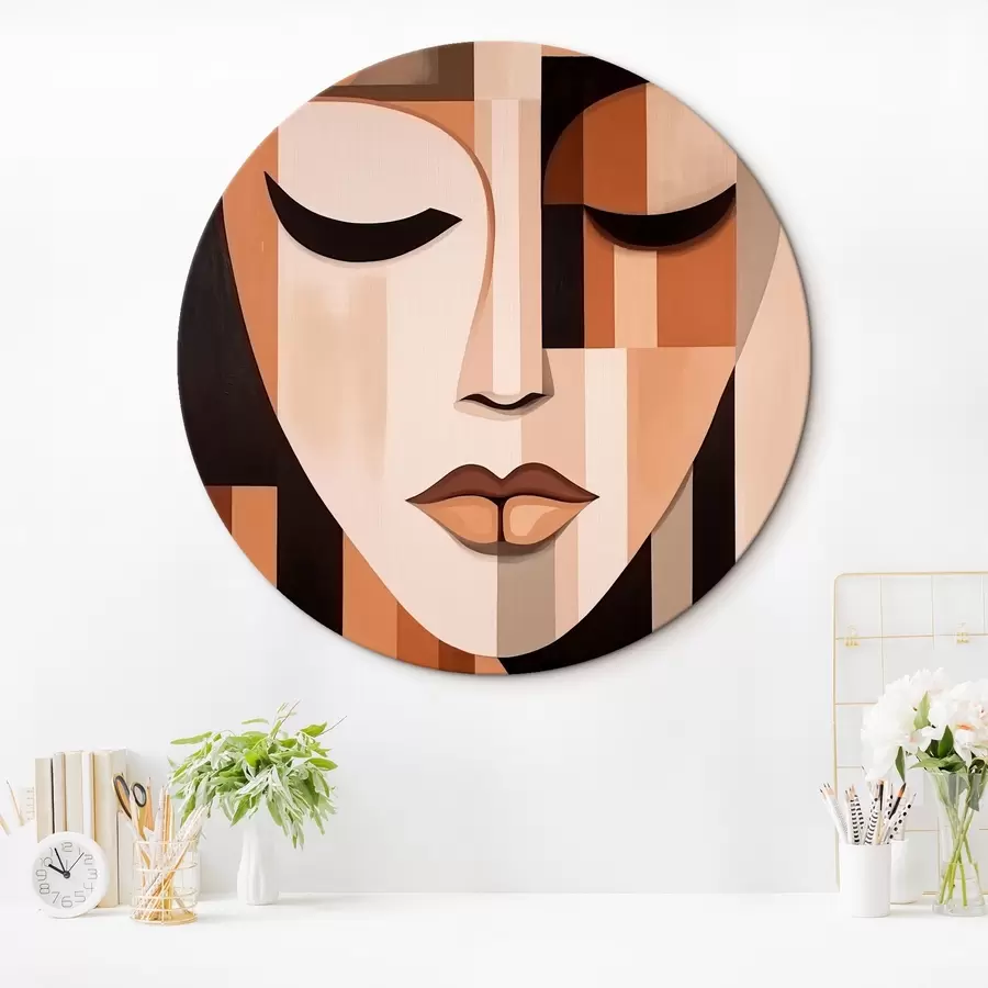 Wandbilder Geometrisches Porträt r42657