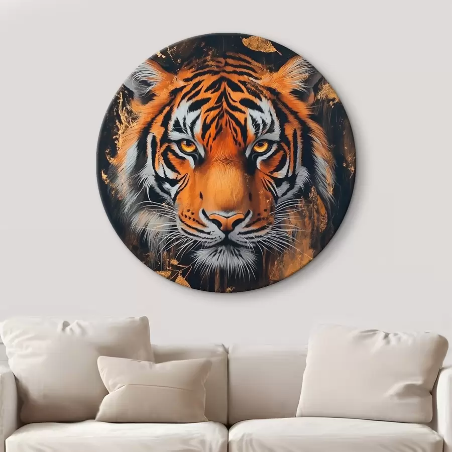 Wandbilder Abstraktes Porträt eines Tigers r42660