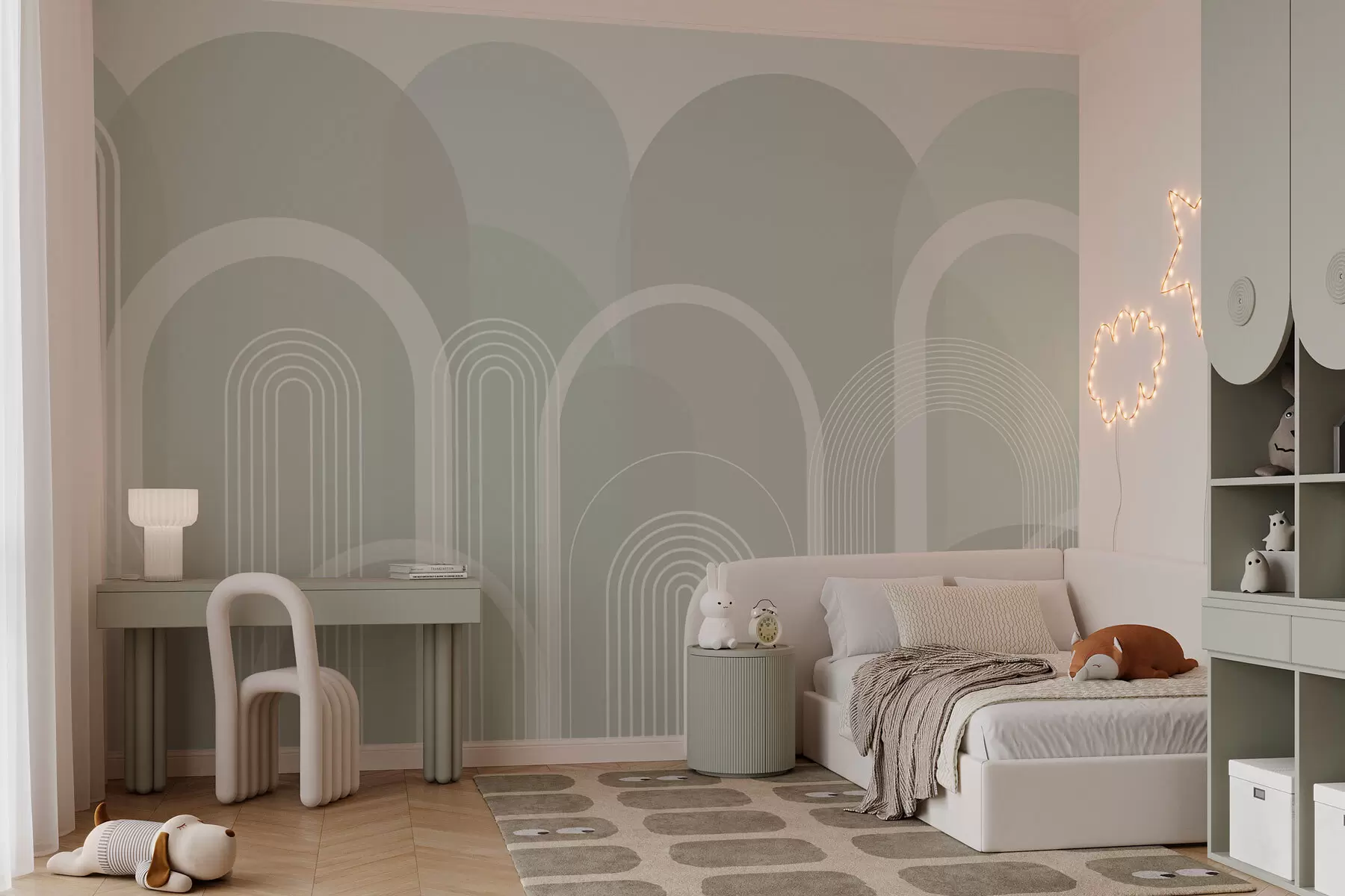 Fototapete Geometrische Bögen Boho w02935v3