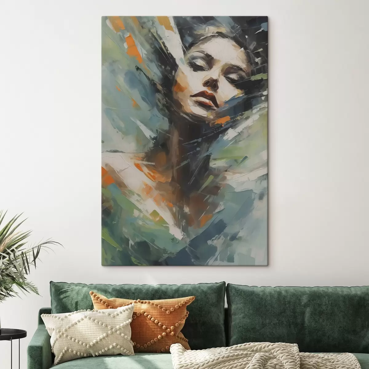 Wandbilder Mädchen Nachahmung der abstrakten Malerei s42751