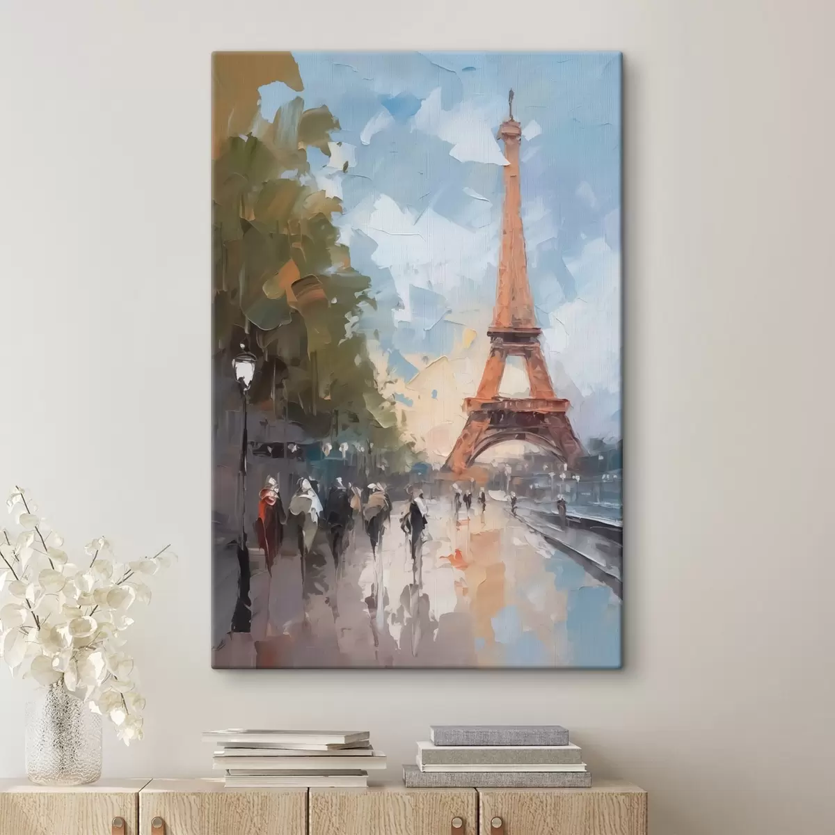 Wandbilder Abstrakte Landschaft einer Pariser Straße s42755