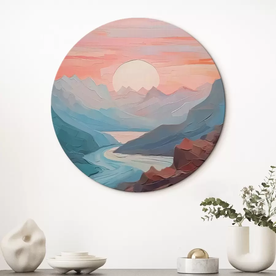 Wandbilder Abstrakte Berglandschaft r42754