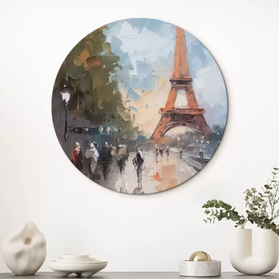 Wandbilder Abstrakte Landschaft einer Pariser Straße r42755