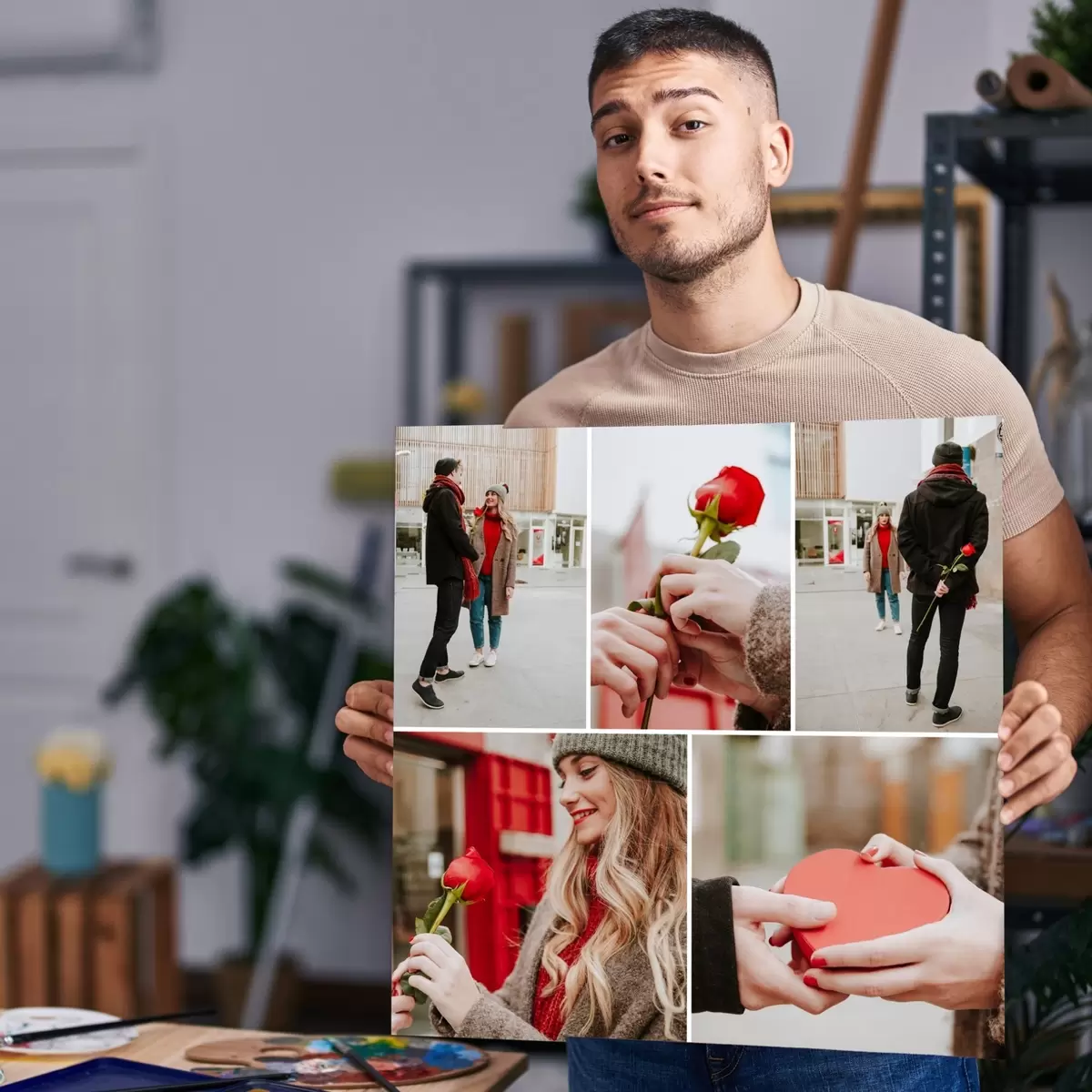 Wandbilder Momente der Liebe und Verbundenheit festgehalten s42808