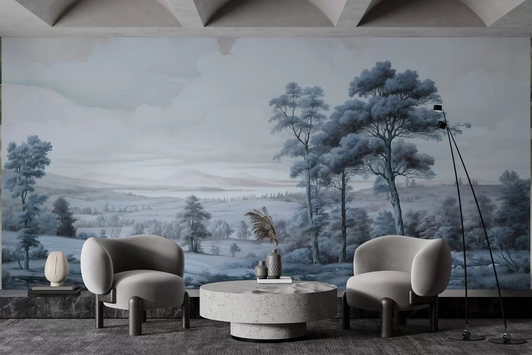 Fototapete Moderne Aquarelllandschaft w02978v1