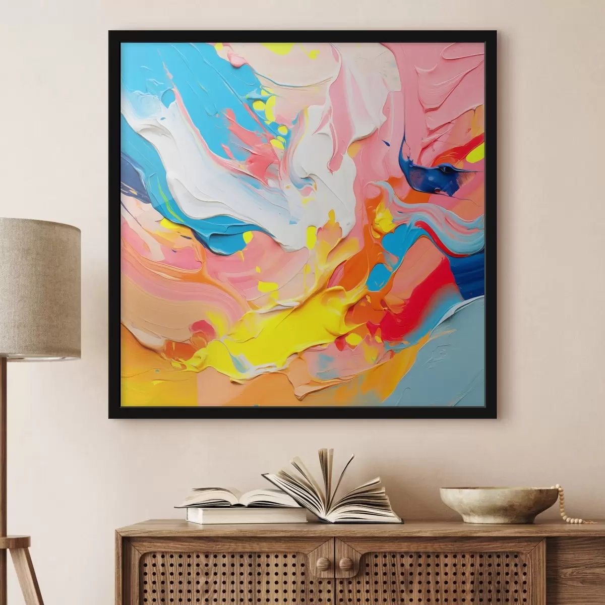 Poster Helle abstrakte Komposition f42810