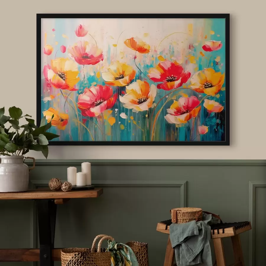 Fototapete Leuchtende Mohnblumen f42813