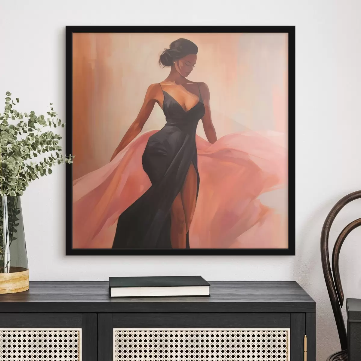 Poster Mädchen im Kleid f42821