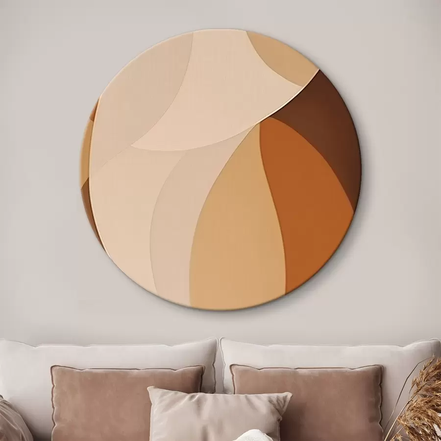 Wandbilder Abstraktes Muster aus glatten Formen r42817