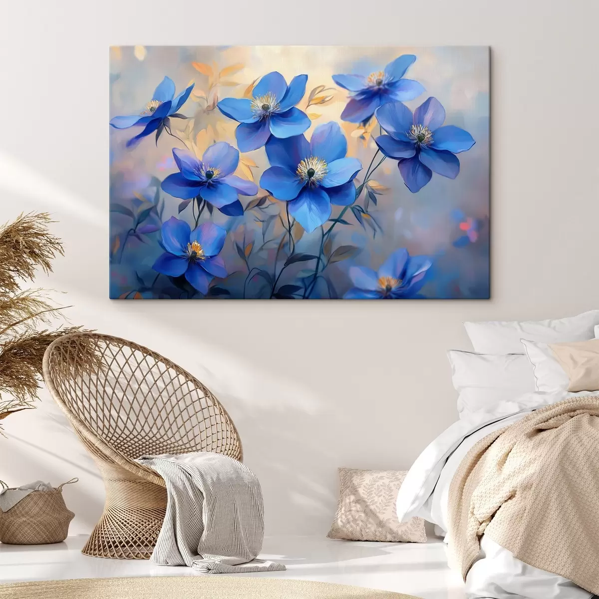 Wandbilder Blaue Blumen s42849