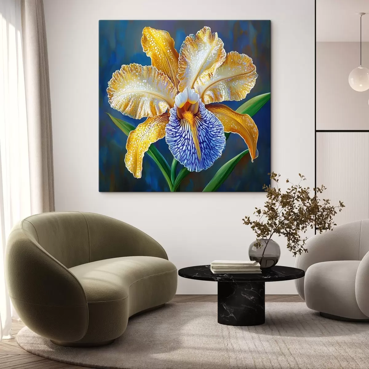 Wandbilder Große Schwertlilienblüte s42858