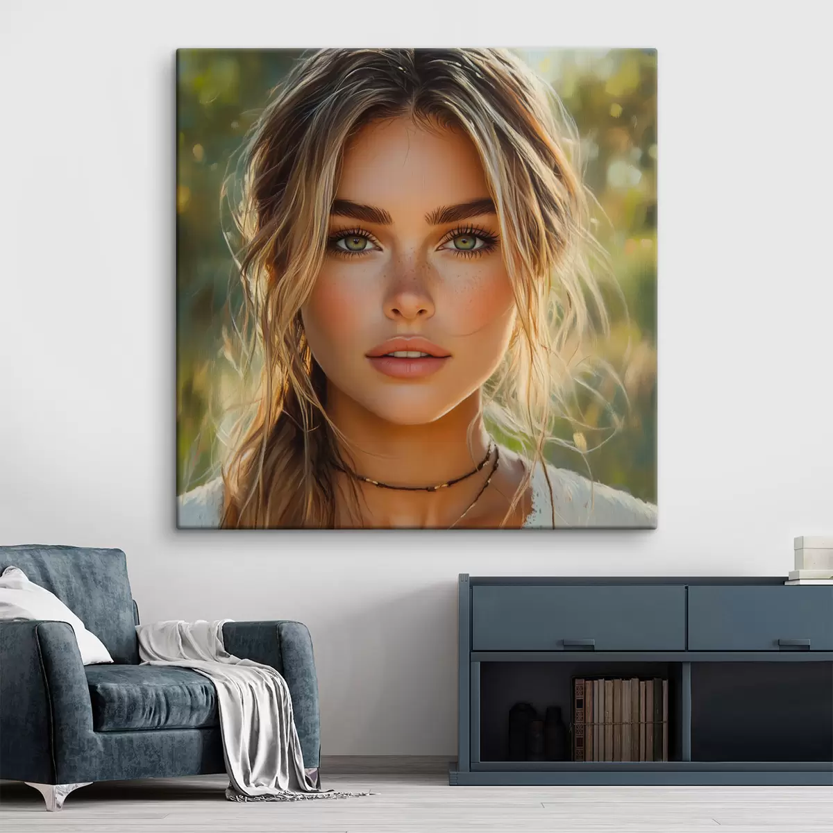 Wandbilder Sommerporträt eines Mädchens s42859