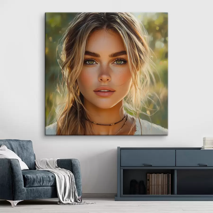 Wandbilder Sommerporträt eines Mädchens s42859