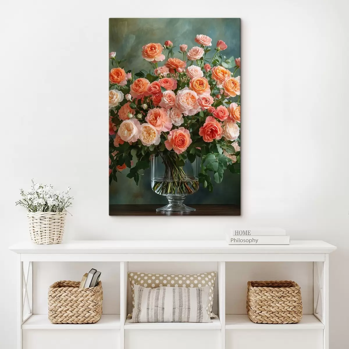 Wandbilder Blumenstrauß aus Rosen s42863