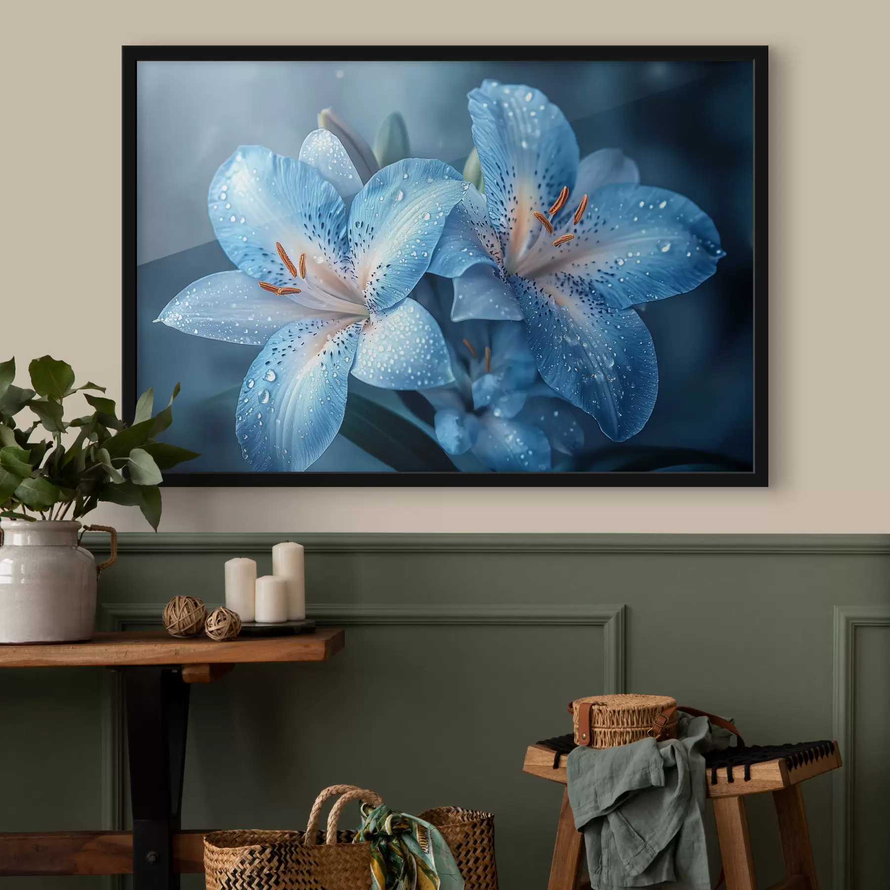 Fototapete Blaue Lilien f42848