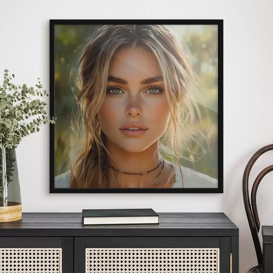 Fototapete Sommerporträt eines Mädchens f42859