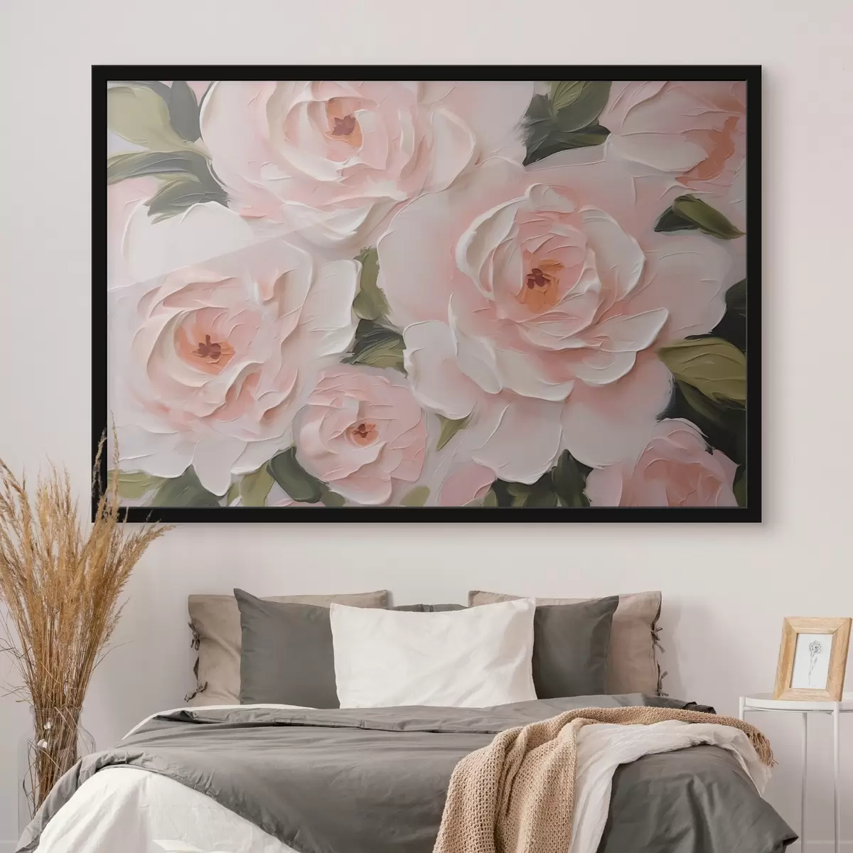 Poster Zarte Rosen Nachahmung der Malerei f42831