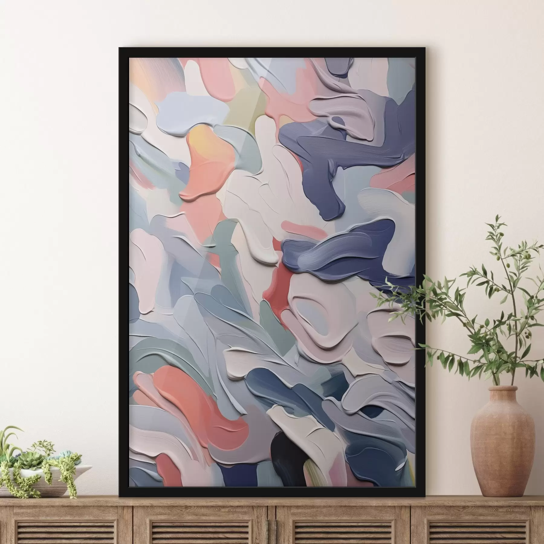 Fototapete Abstraktion Nachahmung von Pinselstrichen f42839