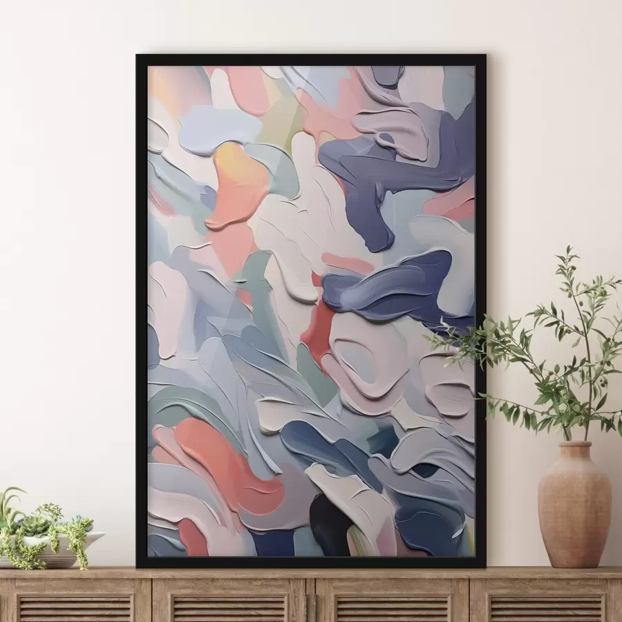 Fototapete Abstraktion Nachahmung von Pinselstrichen f42839