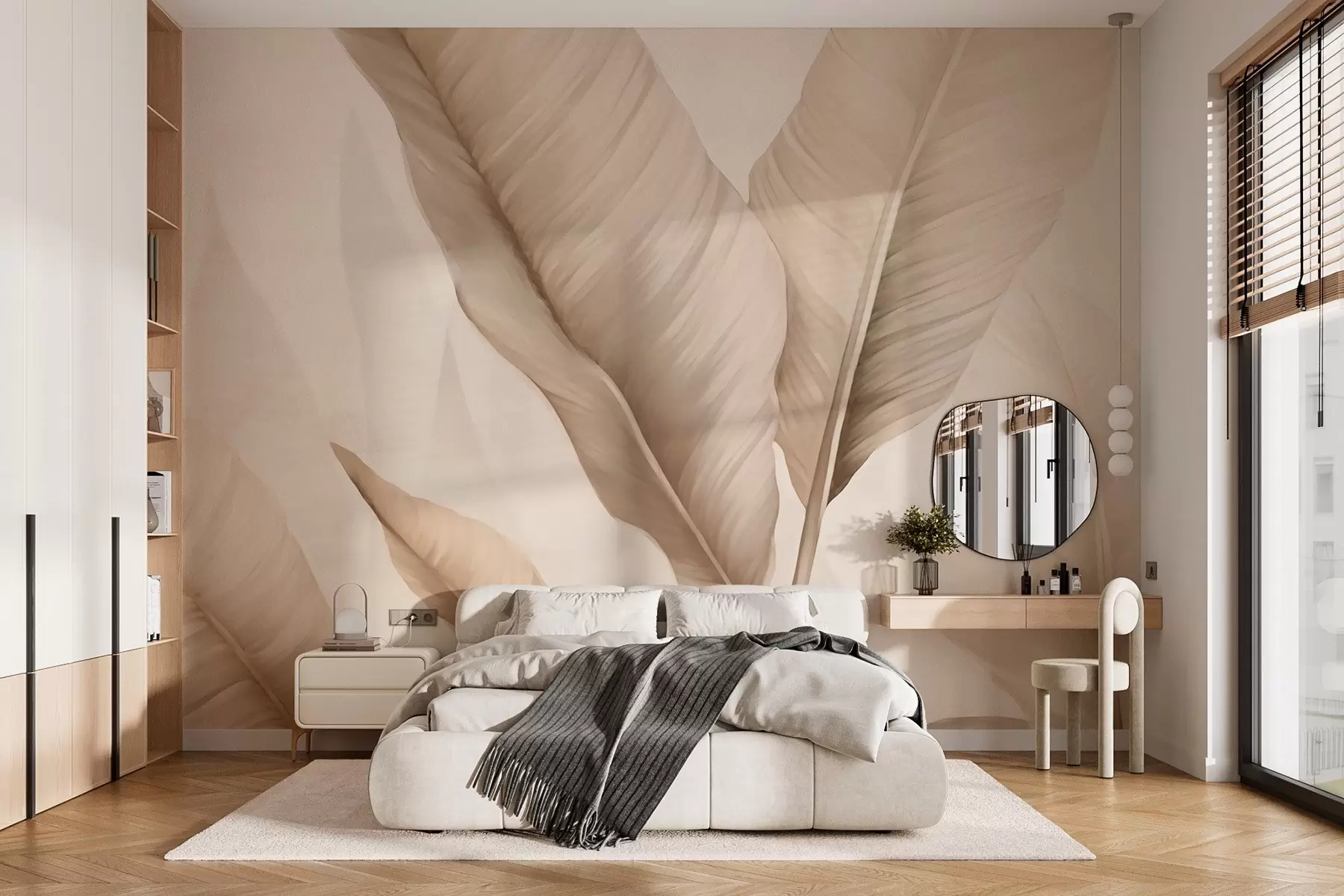 Fototapete Große Blätter w03053