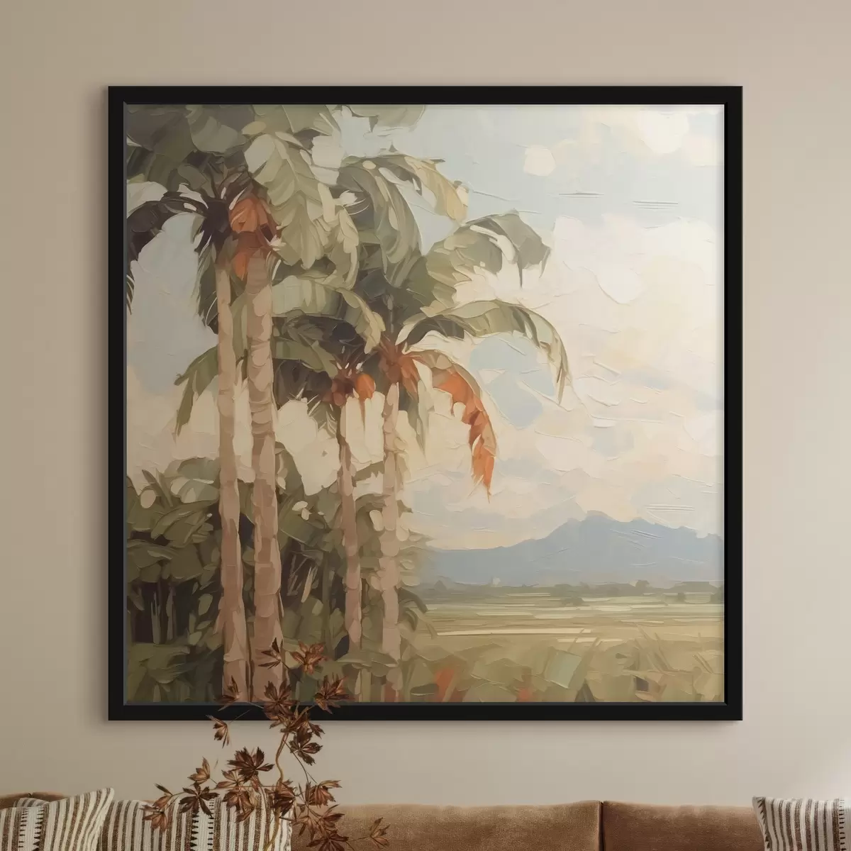 Poster Palmen Nachahmung Malerei f42898