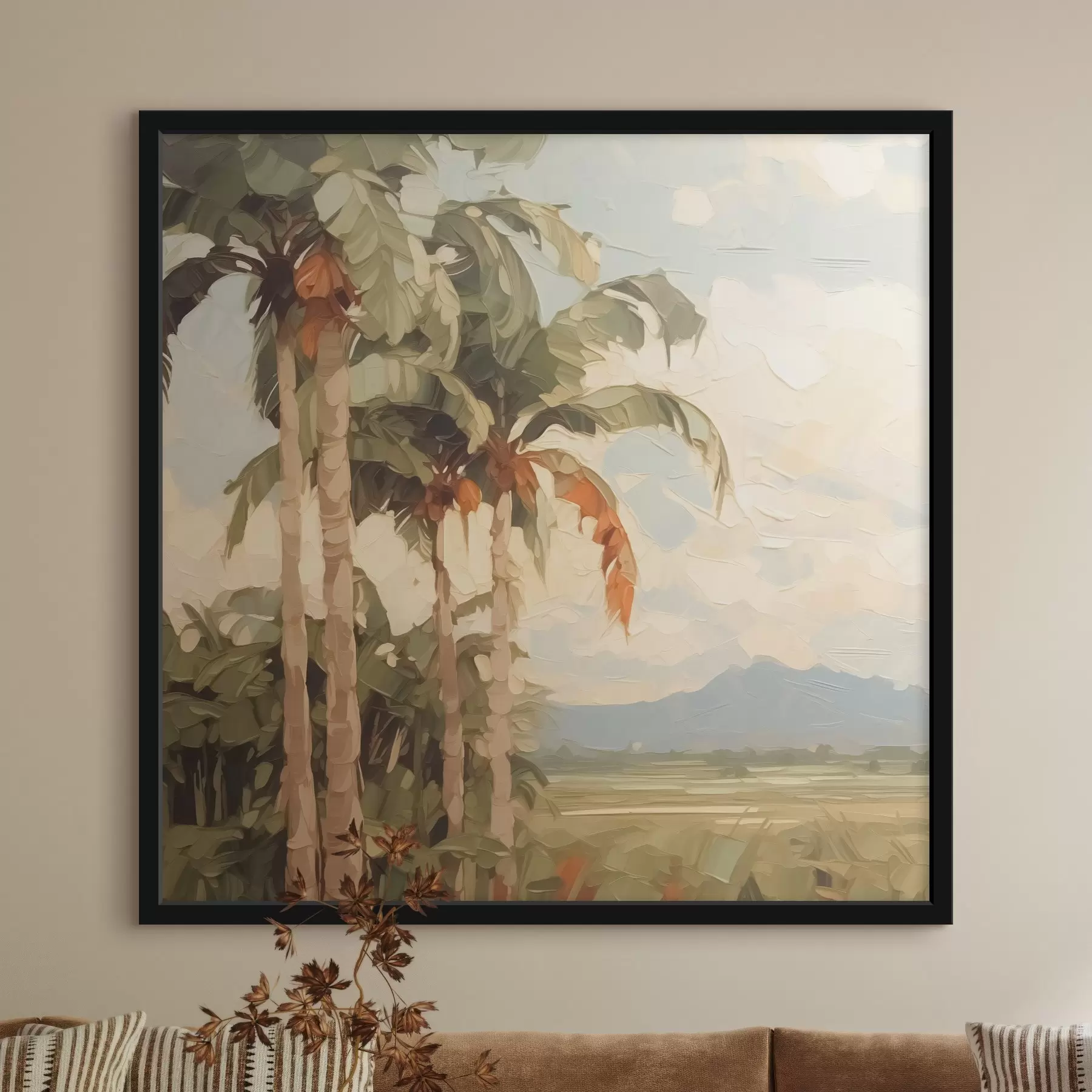 Wandbilder Palmen Nachahmung Malerei f42898