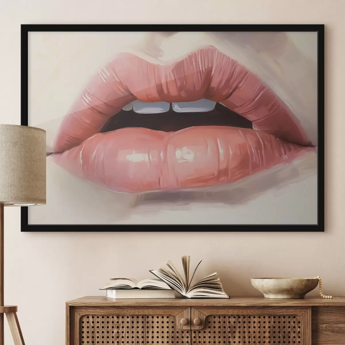 Poster Lippen Nachahmung Malerei f42909