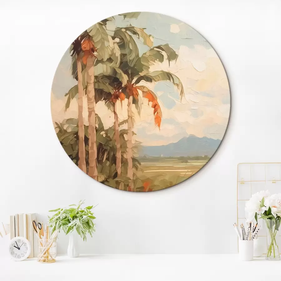 Wandbilder Palmen Nachahmung Malerei r42898