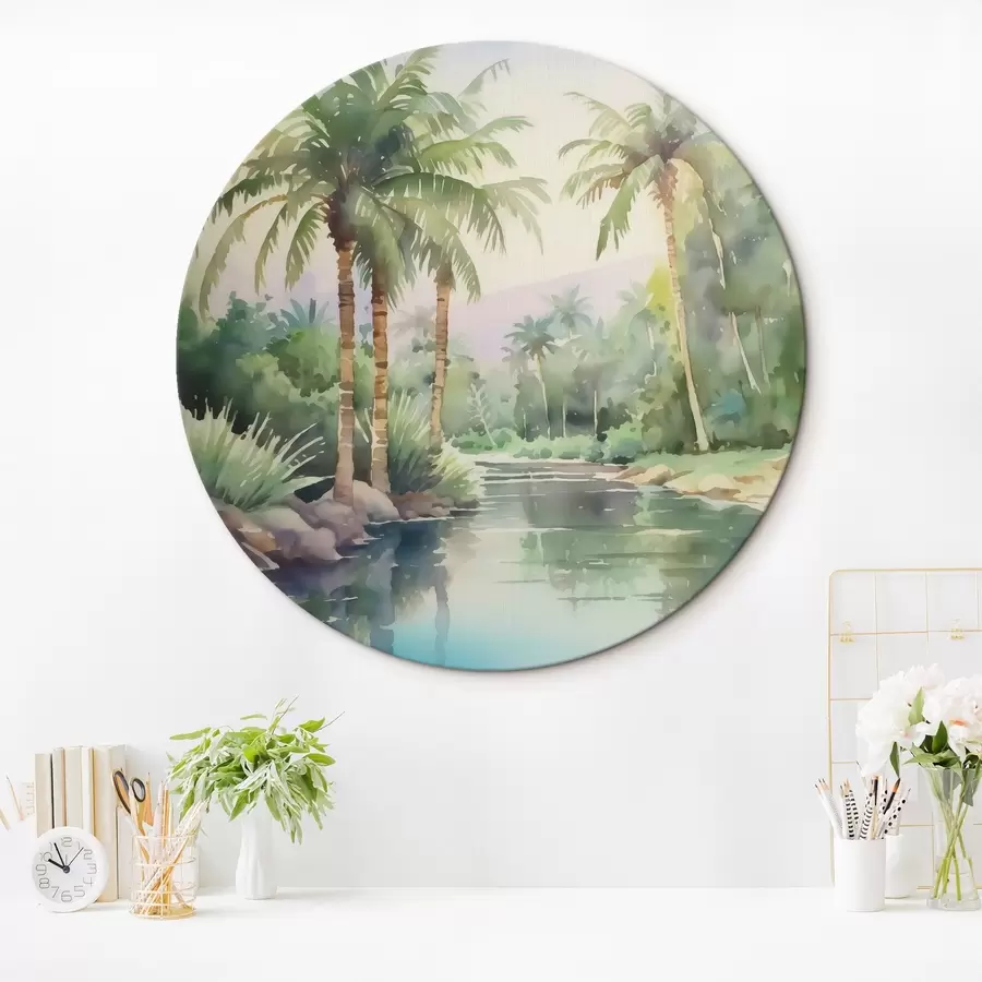 Wandbilder Tropische Landschaft Nachahmung Aquarell r42912