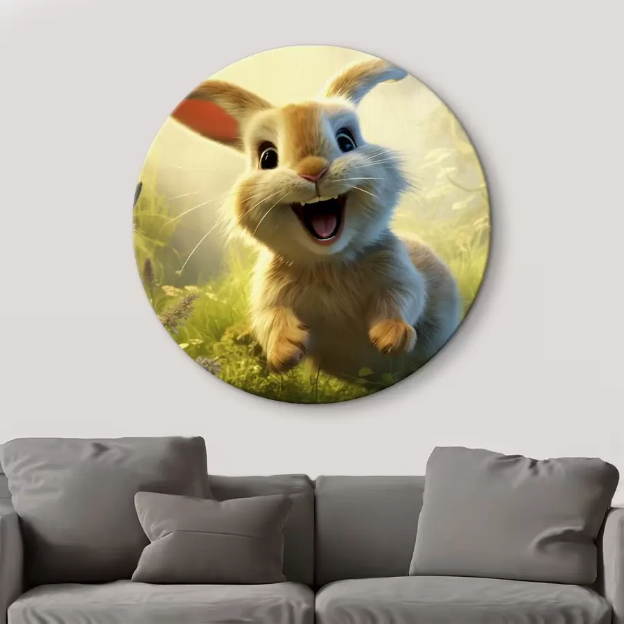 Wandbilder Tiere, niedlicher Hase r42893