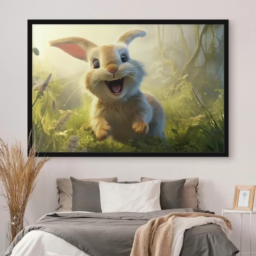 Fototapete Tiere, niedlicher Hase f42893