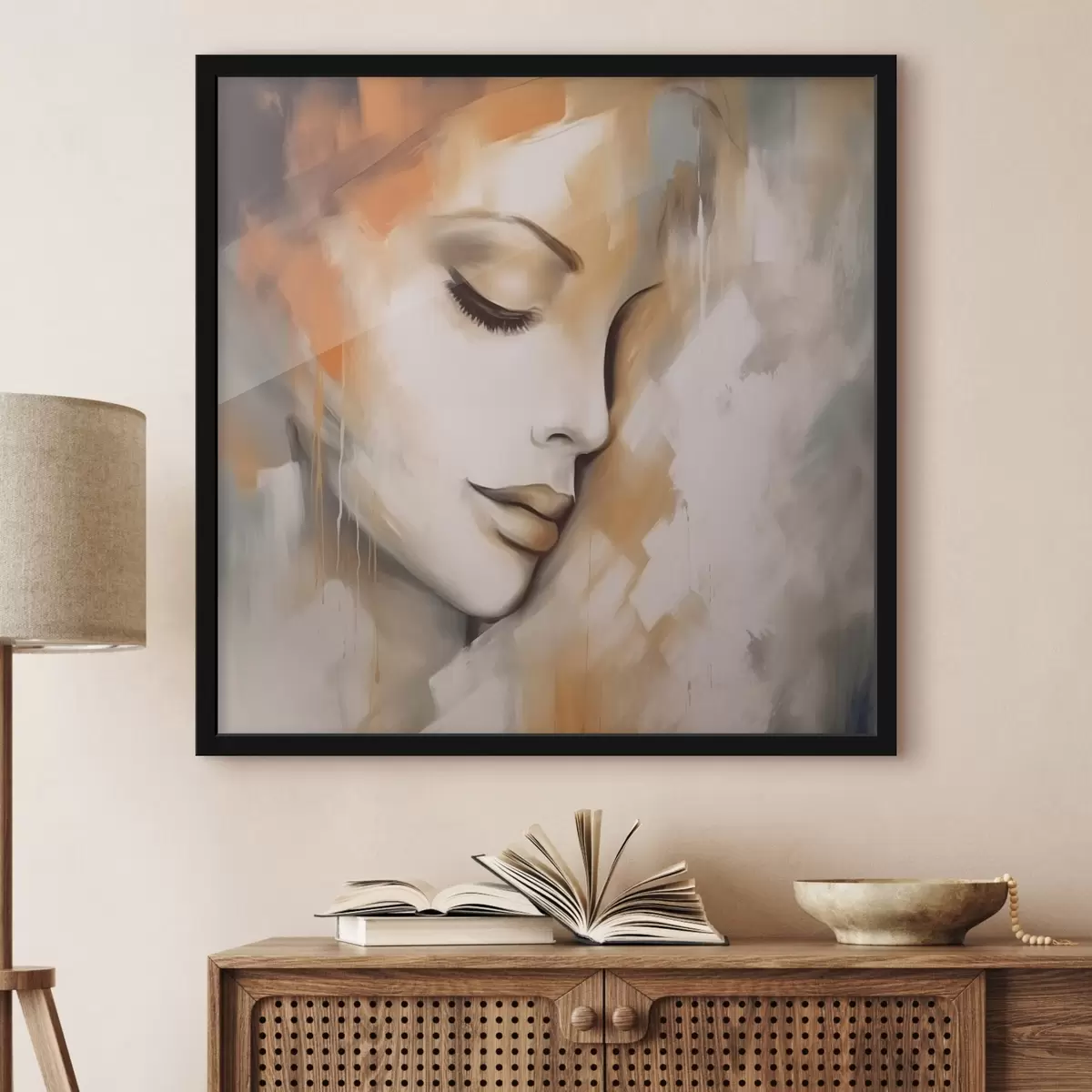 Poster Gesicht eines Mädchens f42951