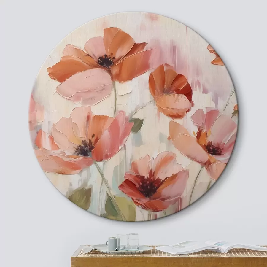 Wandbilder Abstrakte Mohnblumen Nachahmung Malerei r42956